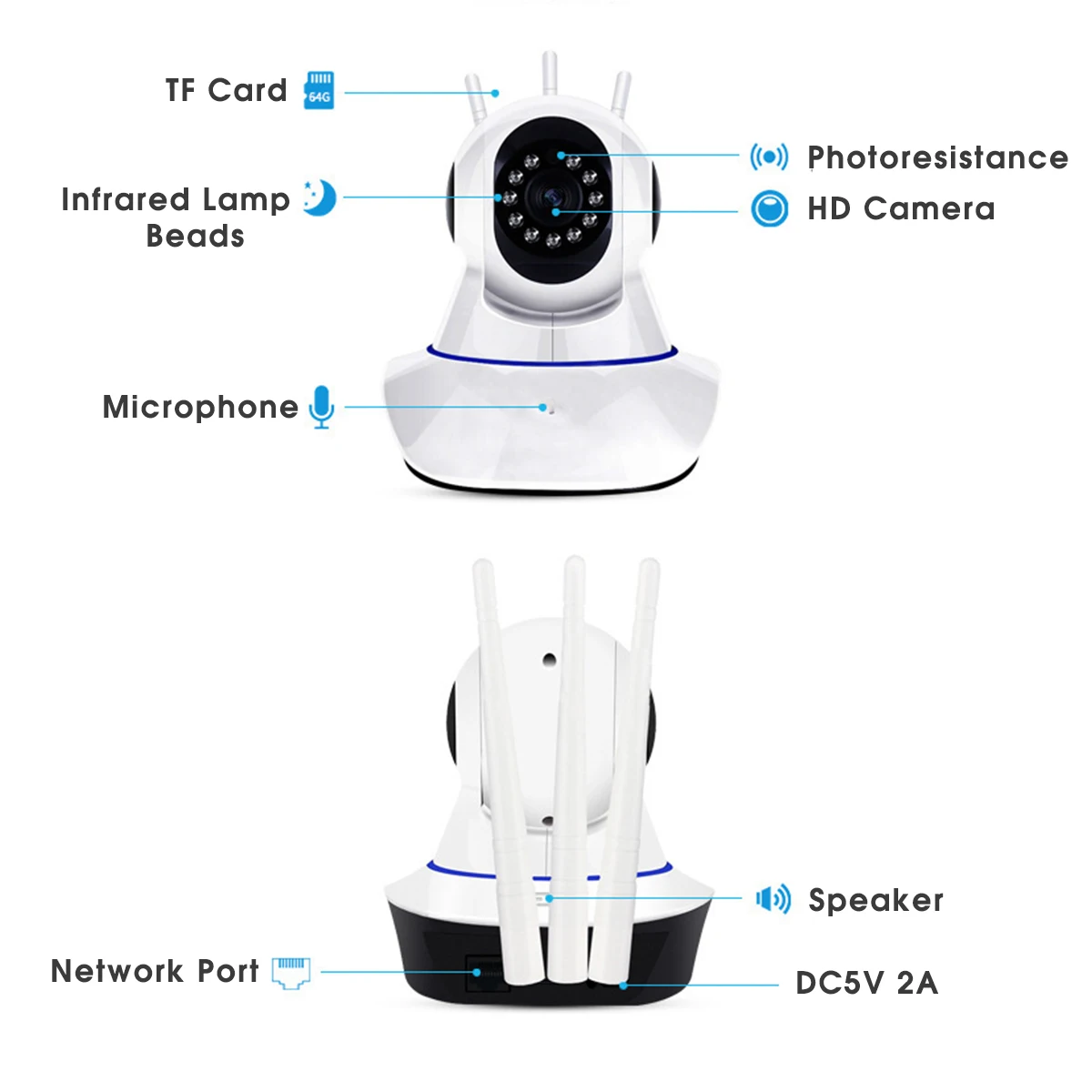 1080P IP камера Облачное хранилище беспроводная Wifi камера Внутренняя безопасность жилища камера наблюдения ИК ночного видения удаленный