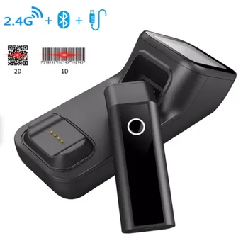 

2D Portable Bluetooth Wireless Barcode Scanner QR Code Reader Bluetooth 1D 2D Read Screen Code for Mobile Payment