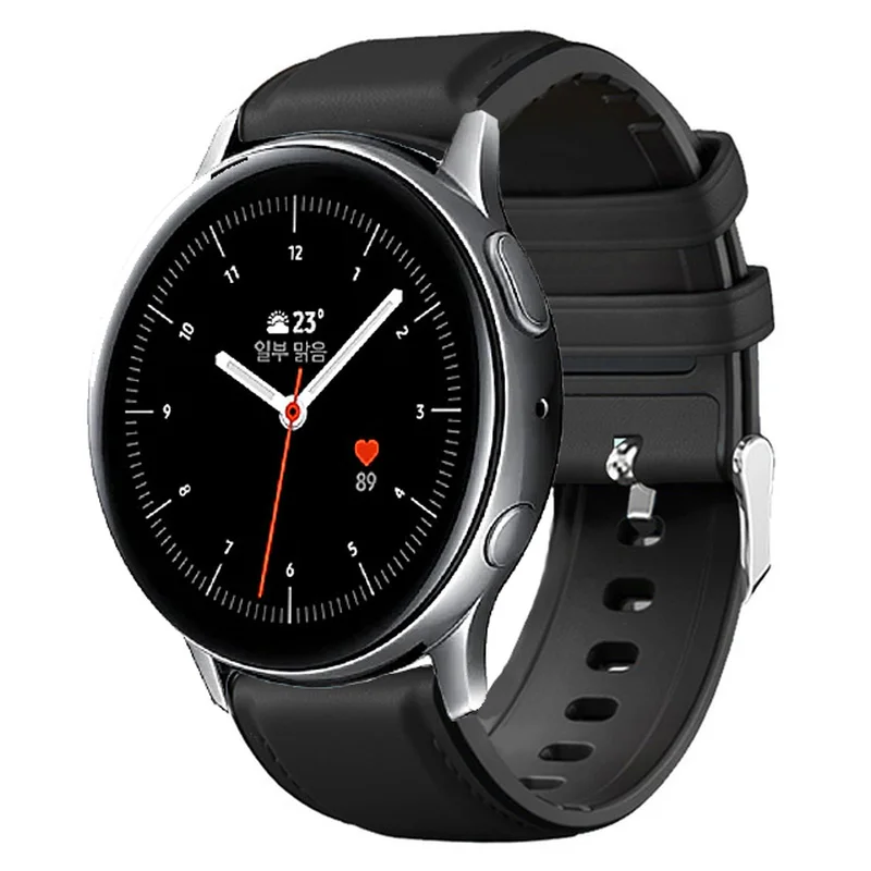 Кожаный силиконовый браслет для Samsung Galaxy Watch Active 2 44 мм 40 мм|Смарт-аксессуары| |