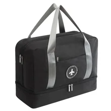 Новая водонепроницаемая сумка для путешествий из катионной ткани, Большая вместительная двухслойная пляжная сумка, портативные сумки для путешествий, квадратные сумки для выходных