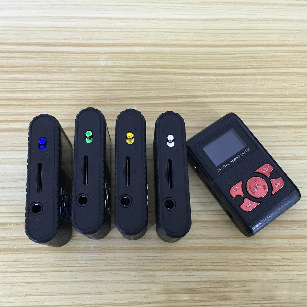 Стиль мини USB Клип MP3 плеер ЖК-экран Поддержка 32 ГБ Micro SD TF карта Mp3 плеер мини воспоминания не включены