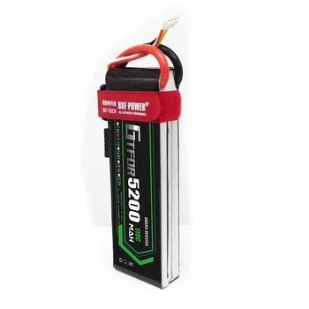 GTFDR Lipo Battery 3S 11.1V 5200MAH 110C -220C RC Car Lipo Battery for RC Quadcopter Helicopter Boat 1/8 TRX E-Revo Car GTFDR Lipo Battery 3S 11.1V 5200MAH 110C -220C RC Car Lipo Battery for RC Quadcopter Helicopter Boat 1/8 TRX E-Revo Car