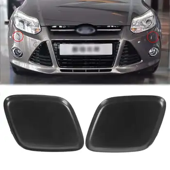 

Car Left/Right Black Bumper Headlight Washer Jet Primed Cover Cap For Ford for Focus 2012 2013 2014