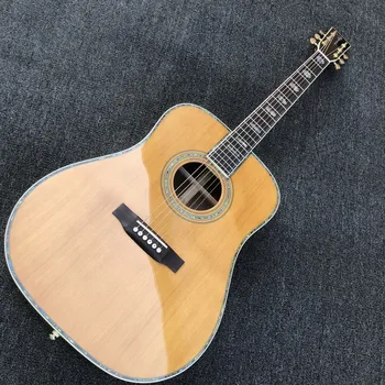 

41" handmade blackwood body acoustic guitar solid cedar top acoustic electric guitar top quality 41" folk guitar free shipping