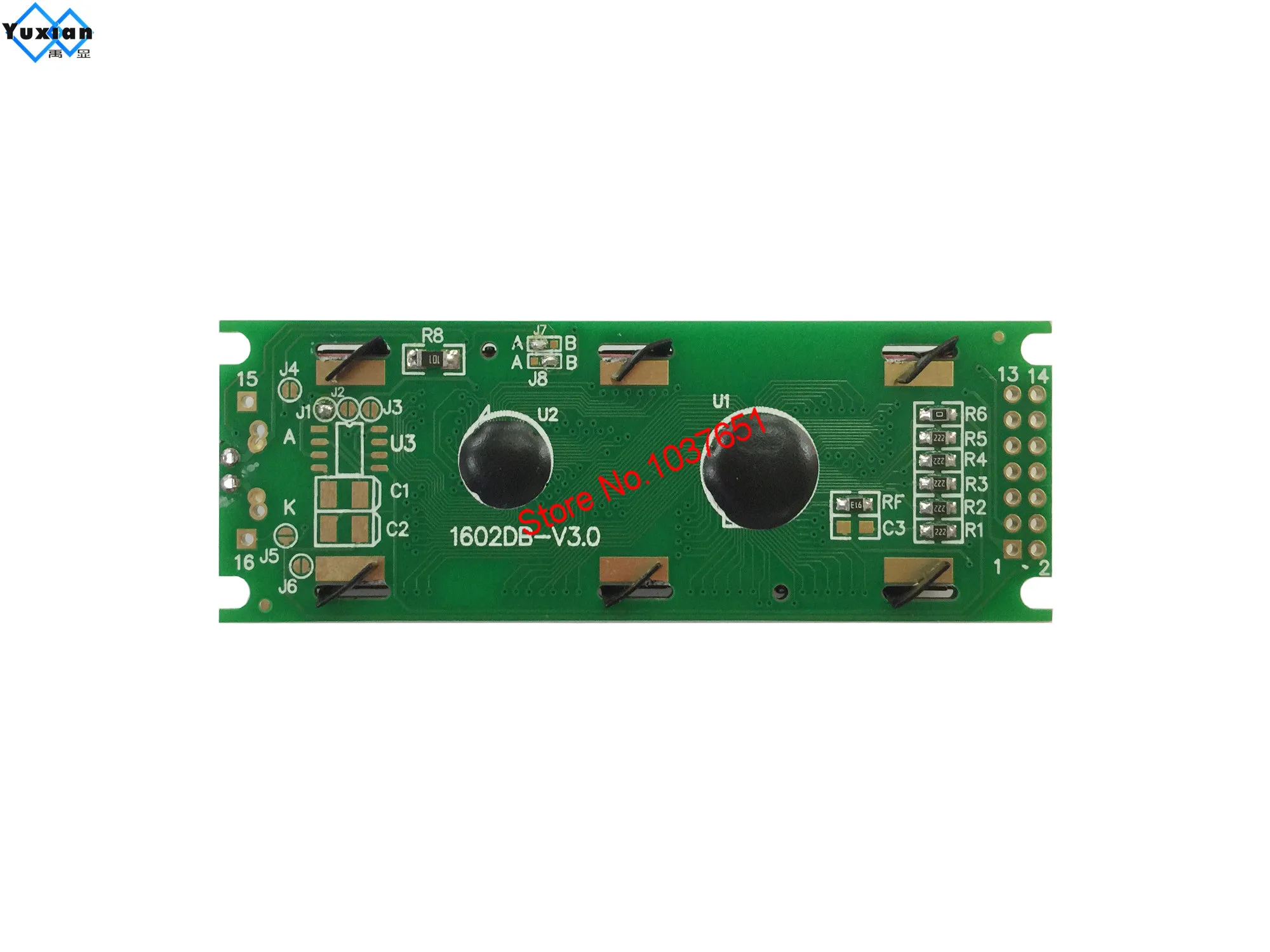 ЖК дисплей 1602 16x2 пластиковый синий зеленый двойной 14PIN HD44780 1602DB V3.0 вместо LMB1602N