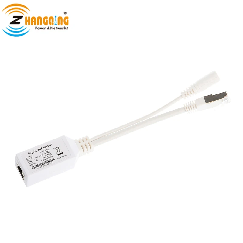 Gigabit PoE adapter injector for powering any RouterBOARD over Gigabit Ethernet.supports 9-48V PoE with shield connector
