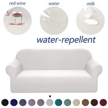 

Sofa Cover Waterproof Solid sofa Covers For Living Room Elastic Slipcover Couch Cover Armchairs Stretch Covers