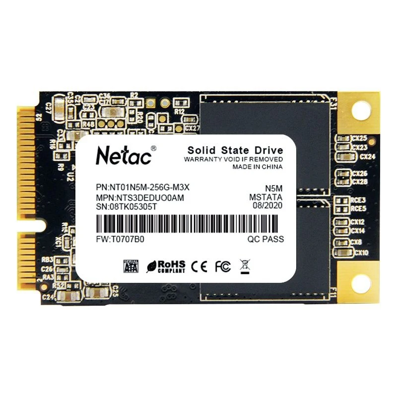 Netac N5M NT01N5M-256G-M3X SSD, M. 2, 256Gb, mSATA, read: 540 MB/s, write: 490 MB/s, TLC 3D NAND ► Photo 2/3