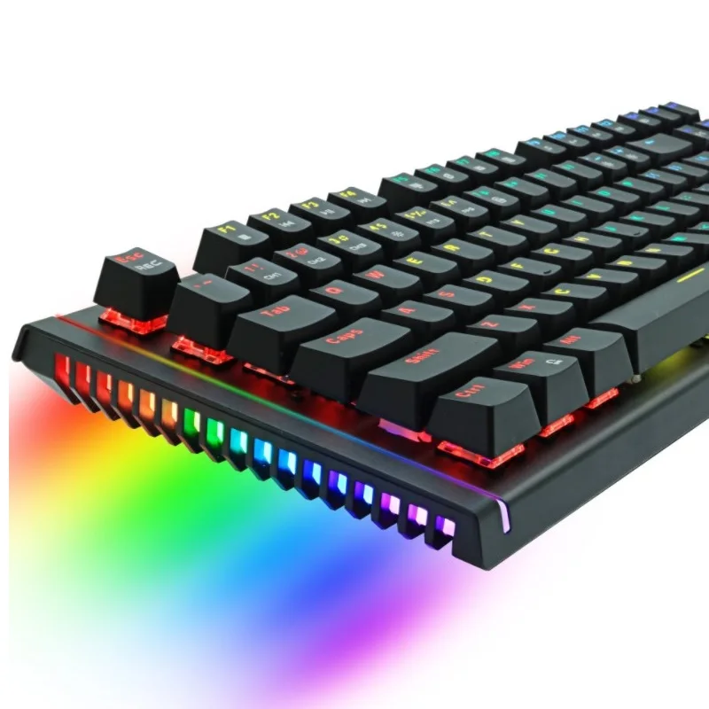 Русская американская раскладка Проводная игровая механическая клавиатура RGB