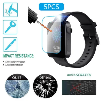 

5PCS Full Coverage Hydrogel Transparent Explosion-Proof SmartWatch Screen Protection Accessories Film For Xiaomi Watch