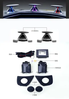 

with /WO light Car Loudspeaker Rising Tweeter Speakers for AUDI A4 A5 A6 A7 A8 Q5 Q7 support Up and Down