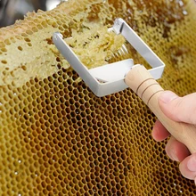 Прямая игла вилка с деревянной ручкой негерметичная вилка для пчеловодов инструменты для пчеловодства деревянная ручка