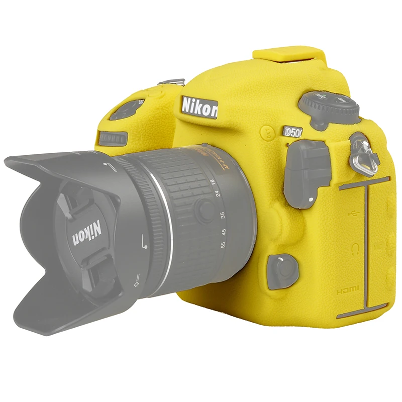 Силиконовый чехол для камеры Nikon защитный D4 D4S D5 D500 D800 D810 D810a D750 D850 D7500|Сумки