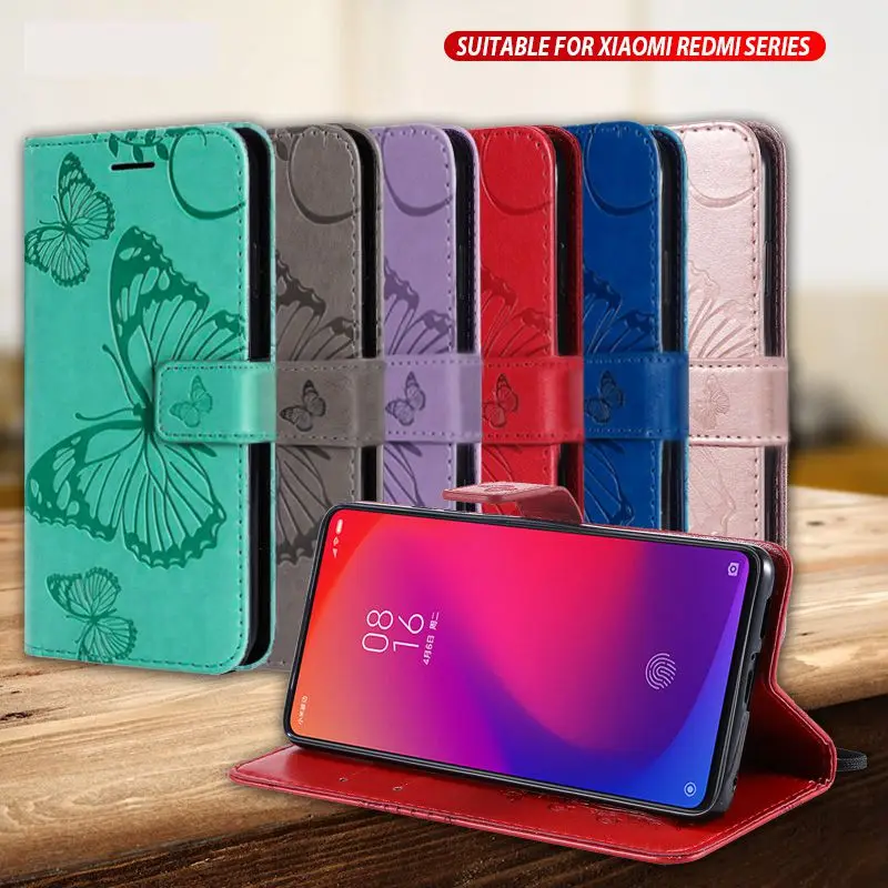 Чехол бумажник для Xiaomi Redmi Note 8T 8 8A 7 6 Pro k20 4A 3 4 4X 5A 6A S2 5 Plus Go|Чехлы-портмоне| |