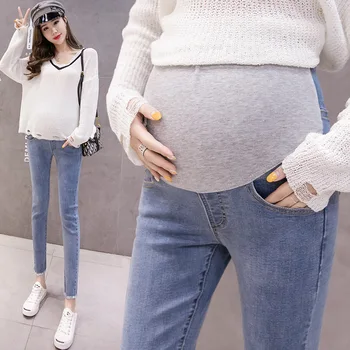Denim Jeans Maternity Pants For Pregnant Women Clothes Nursing Pregnancy Leggings Trousers Gravidas Jeans Maternity Clothing