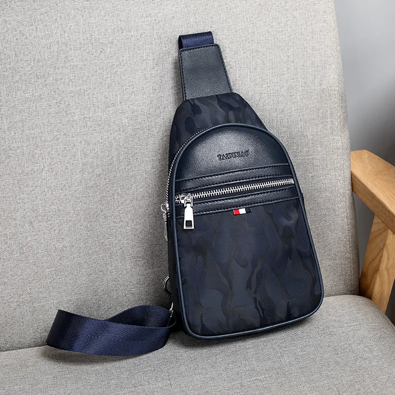 

2019 New Style Popular Brand Men Chest Bag Women's Canvas Outdoor Sports Backpack Casual Oxford Cloth Camouflage Messenger Bag