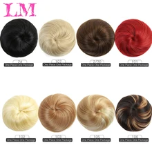 LiangMo волосы 4 цвета пучок волос шиньон синтетический пончик ролик шиньон Высокая температура волокна для женщин