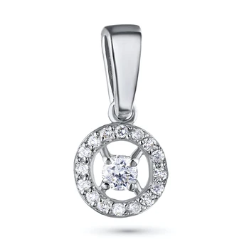 

Pendant in white gold with diamonds