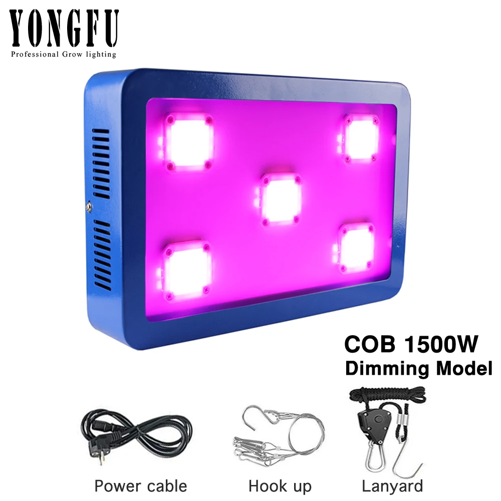 

High Power Dimmable COB 1500W LED Grow Light Full Spectrum Plant Light Bule Shellfor Indoor Plants and Greenhouse Growing