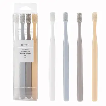 

4 Pcs/set Soft Bristle Small Head Toothbrush Multi-Color Tooth Brush Portable Travel Eco-friendly Brush Tooth Care Oral Hygiene