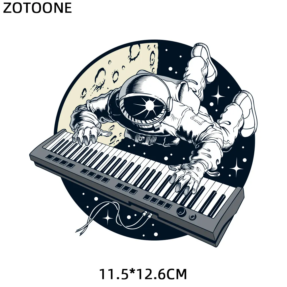 1364 ZOTOONE нашивка с космонавтом, космическая планета, автомобильные наклейки с орлом, железные наклейки для одежды, аксессуары, аппликация, сделай сам, теплопередача G - Цвет: 1364