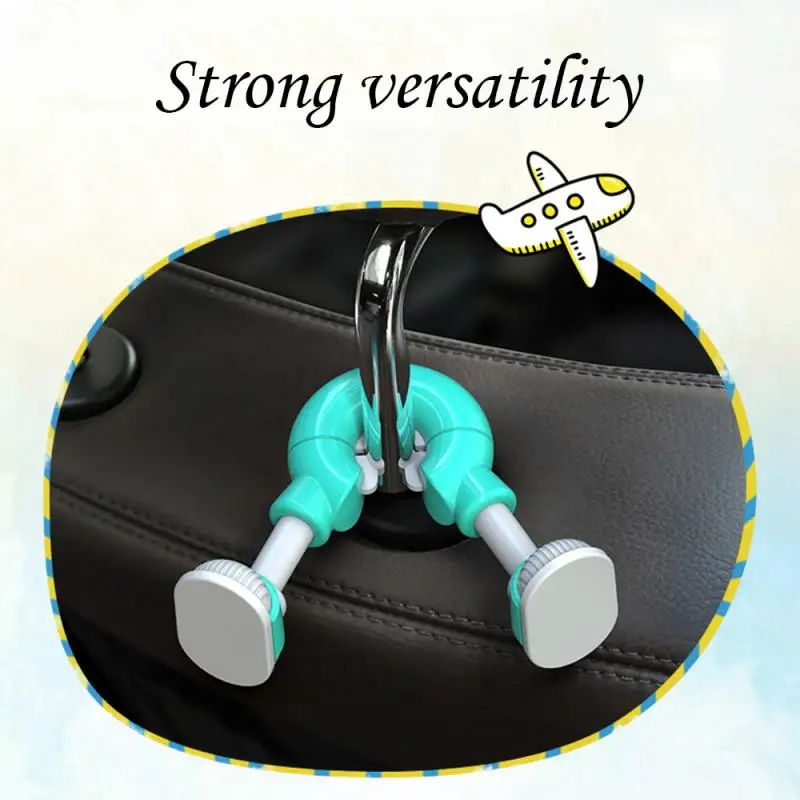 Автомобильный крючок, мультяшный крючок на лодыжку, Автомобильная стойка для хранения спинки сиденья, милый подвесной крючок, Универсальная автомобильная вешалка, зажимы органайзера