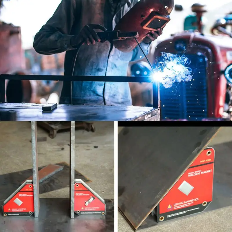 Wm1-4590S сильный один переключатель неодимовый магнит сварки держатель на/выключения магнитный зажим Малый Размеры 45/90 градусов