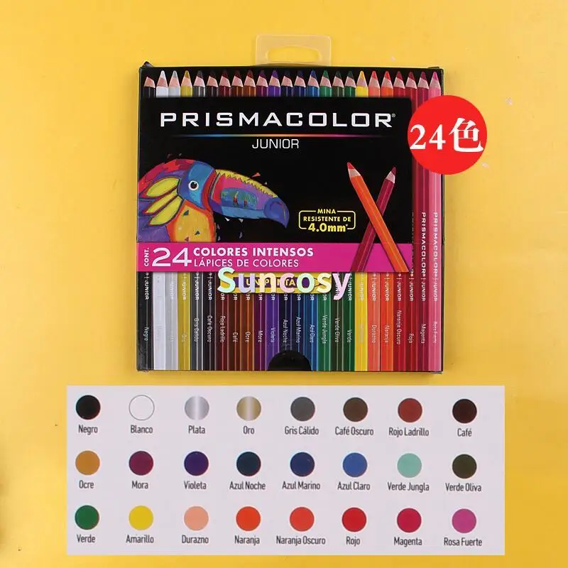 Prismacolor Pastel Colored Pencils Set, Pack of 24, Junior 4.0mm…