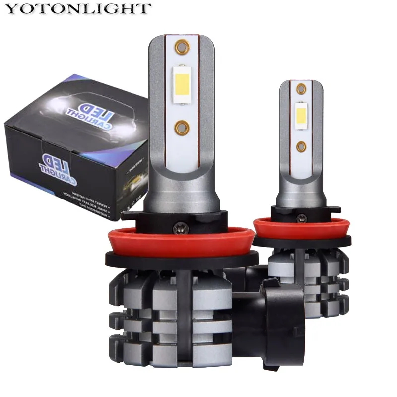 YOTONLIGHT 2 шт. H11 H8 H9 Led H1 H3 H16 H10 9005 HB3 9006 HB4 H7 светодиодные лампы Противотуманные фары