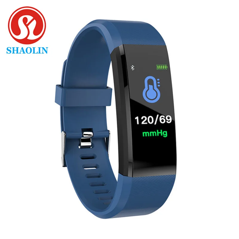 SHAOLIN 15 Smart Bracelet Watch for Men Women Smart Wristband Fitness Tracker Pressure Sport Watch Heart Rate Monitor Band
