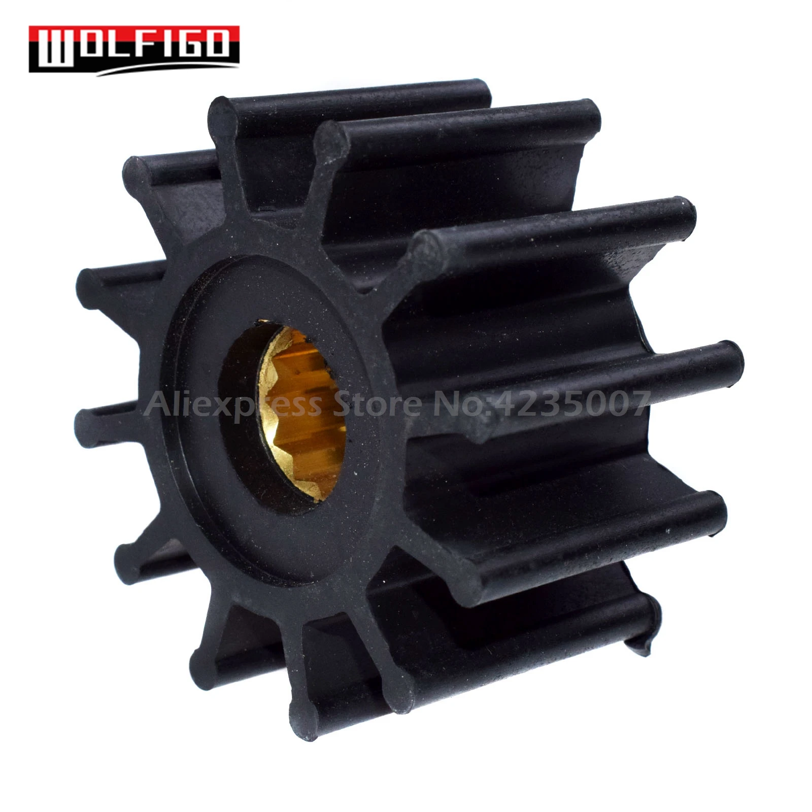 Лопастное колесо водяного насоса WOLFIGO для двигателя Volvo Penta 825940 860203 3855546 3858256 3862281