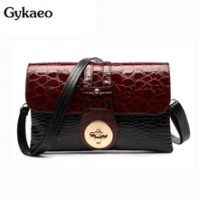 Лакированной кожи крокодила женщины сумки дамы кроссбоди на ремне для женщин свободного покроя сумка дамы мешок основной Сумочка женская на плечо