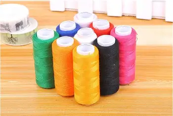 

A Roll 200yards/Roll Home Sewing Machine Line Color Polyester Line Garment Sewing Thread Hand Sewing Thread Coarse Sewing Line