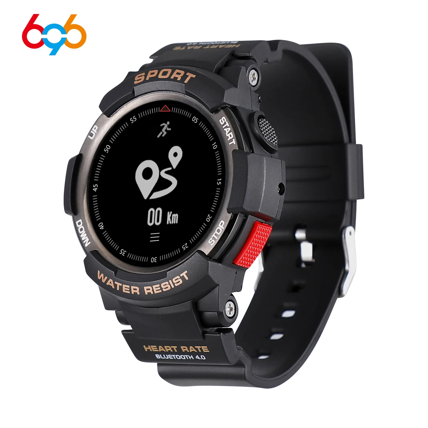 

F6 Smart Watch Step Count Swimming Outdoor Sports Level IP68 Waterproof Bluetooth Push Heart Rate Detection Watch