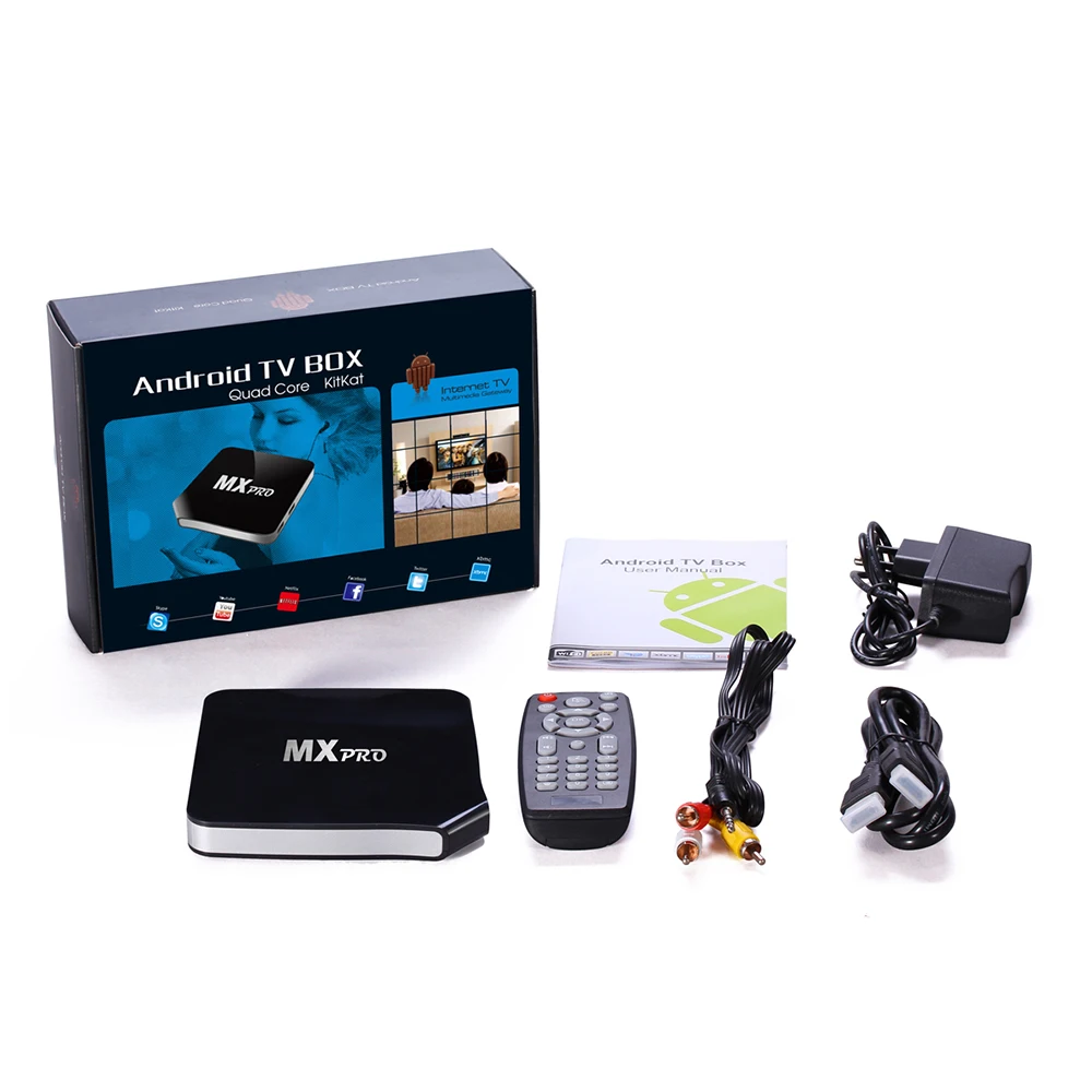 Android 6,0 приставка Amlogic S905X 1 ГБ 8 ГБ Поддержка YouTube wifi Netflix Google tv box MXPRO 4K Smart Mini медиаплеер