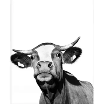 

Frameless Cow DIY Oil Painting Paint By Numbers Kits with Brushes Acrylics Painting Kits Wall Artwork for Adults Beginner