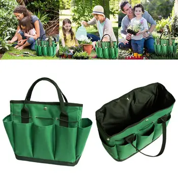 

Portable Oxford Cloth Garden Lawn Yard Gardening Tools Tote Storage Bag Carrier Pockets Pouch Utility Bag With Belt Garden Tools