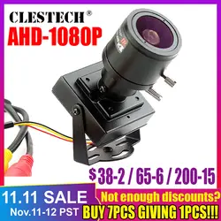 Мм 2,8 мм-12 мм зум фокусировка полный AHD CCTV мини-камера 720 P/960 P/1080P HD * 1920 цифровой 2.0MP маленький микро металлический видеонаблюдения Видикон