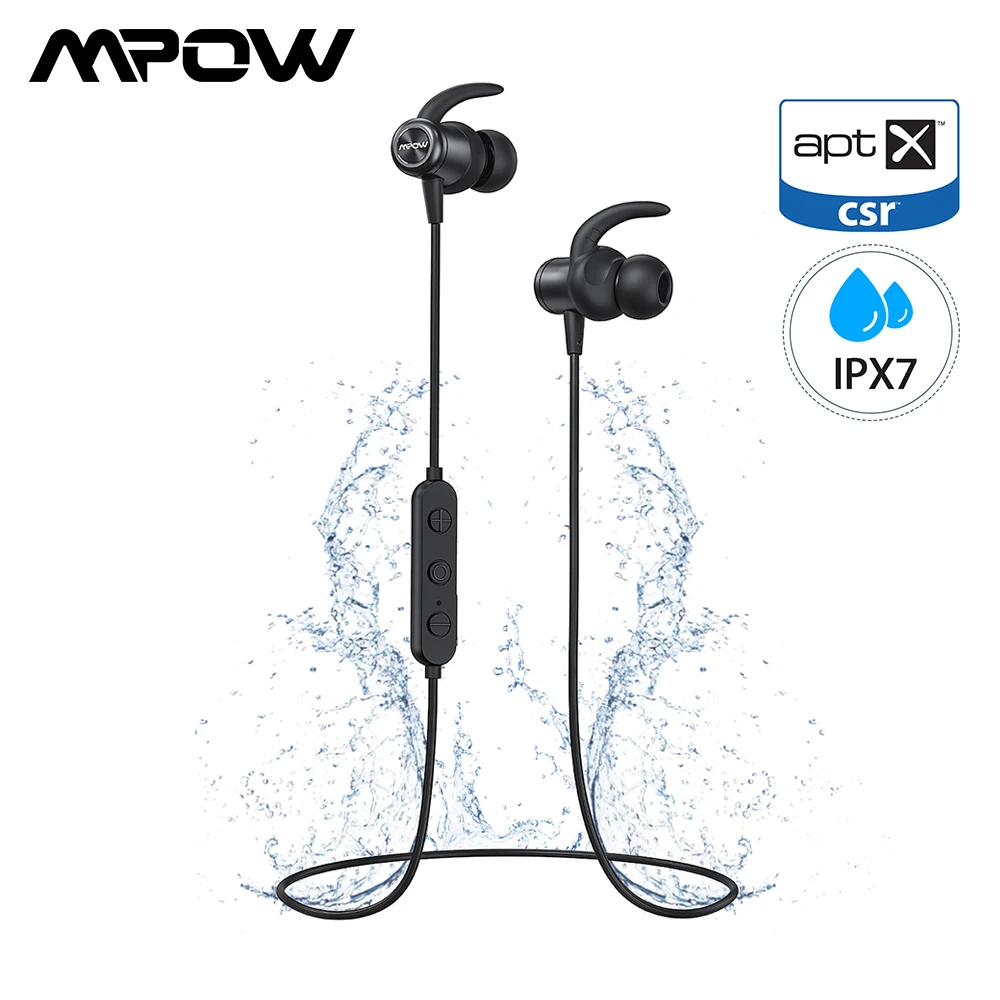 Оригинальные Mpow S11 беспроводные наушники Bluetooth спортивные Aptx с IPX7