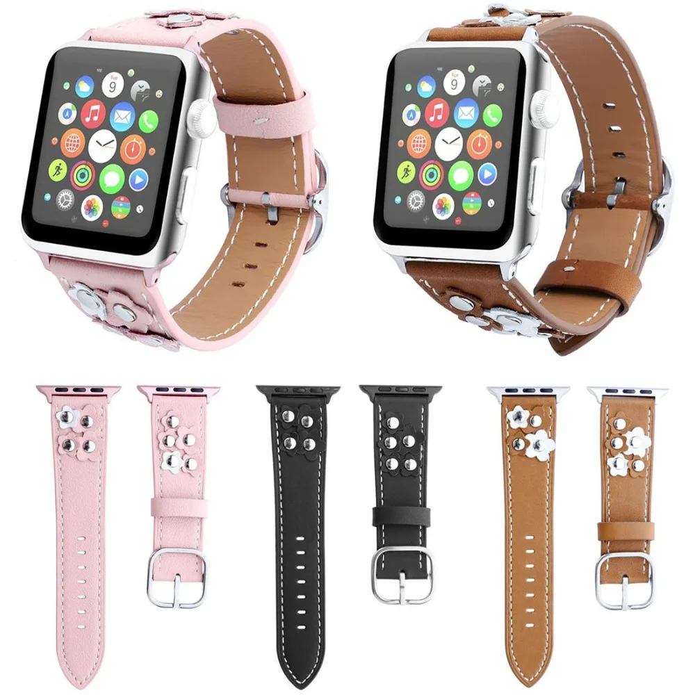 Кожаный ремешок для apple watch группа 5 4 42 мм/44 мм 38 мм/40 мм, correa, наручных часов iwatch, 5/4/3/2/1 из нержавеющей стали для apple watch ремень браслет