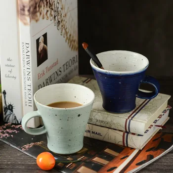 

Very Much Manual Coarse Pottery Coffee Cup Personality Coffee Marc Cup Afternoon Teacup Japanese Ceramics Hand Punching Coffee