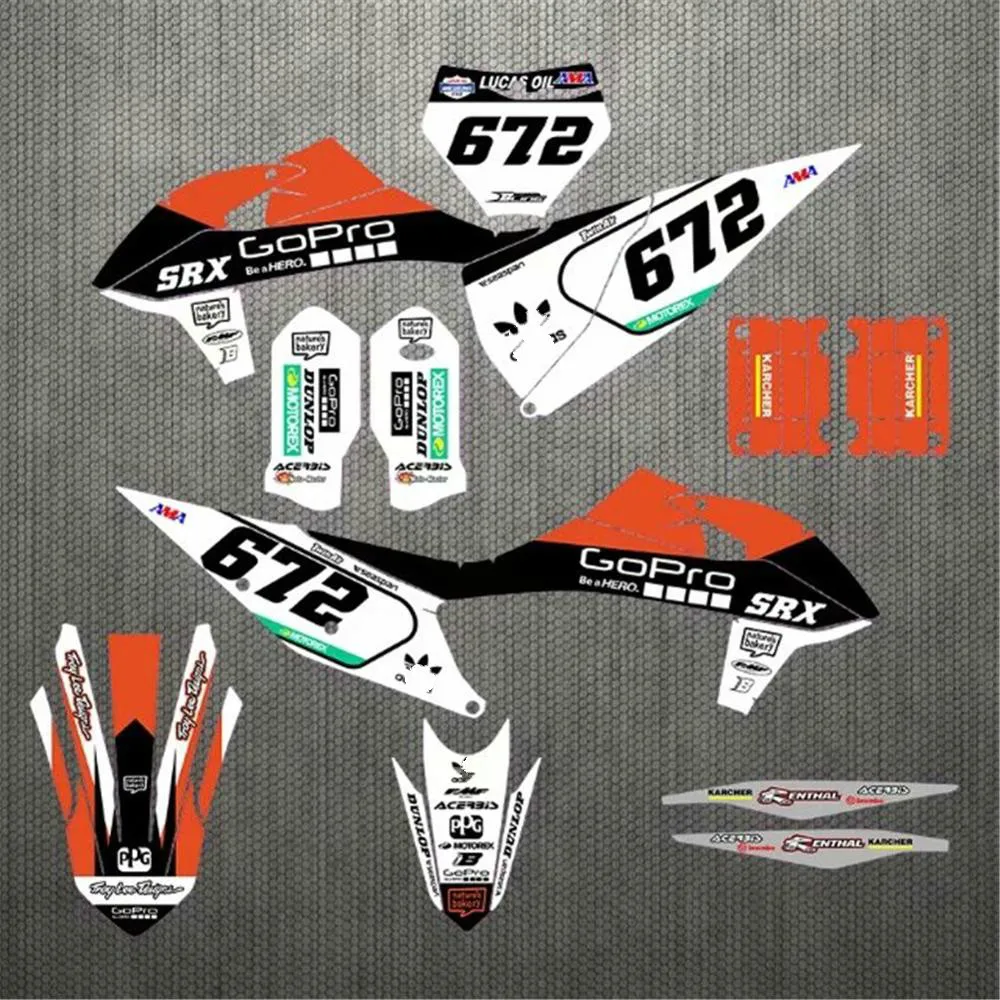 Наклейки для мотокросса Набор наклеек KTM EXC XC XCF 2020 SX SXF 2019 125 150 250 350 450|Наклейки и