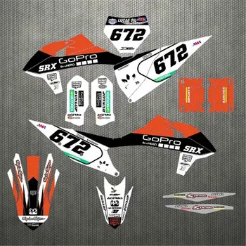 

Motocross Decals Stickers Kit for KTM EXC XC XCF 2020 SX SXF 2019-2020 125 150 250 350 450 Customized Team Graphic Fairing Decal