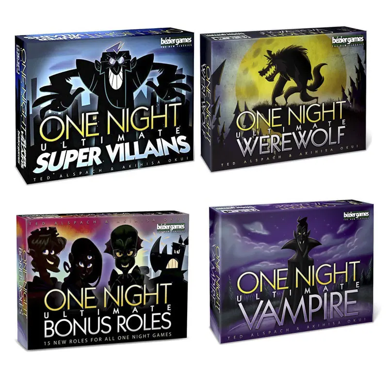 One Night Ultimate оборотень вампир супер Злодеи настольная игра 3-10 настольные игры 10 минут быстрая игра игрушка для взрослых подарок