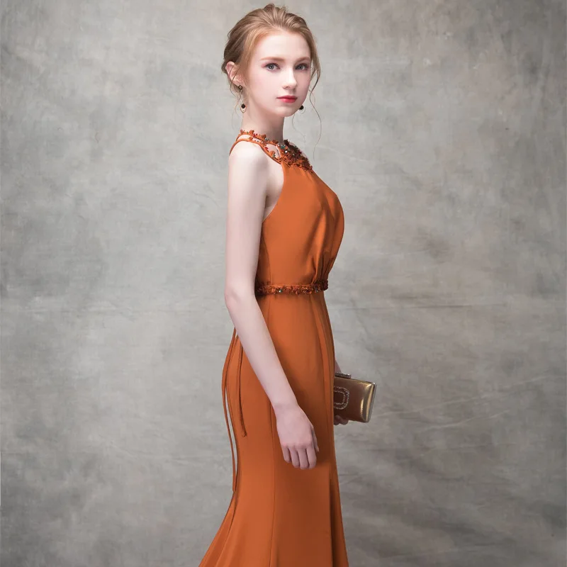 Elegant Evening Dresses Long Mermaid Sleeveless Formal Occasion Sexy Party Prom Women Dresses