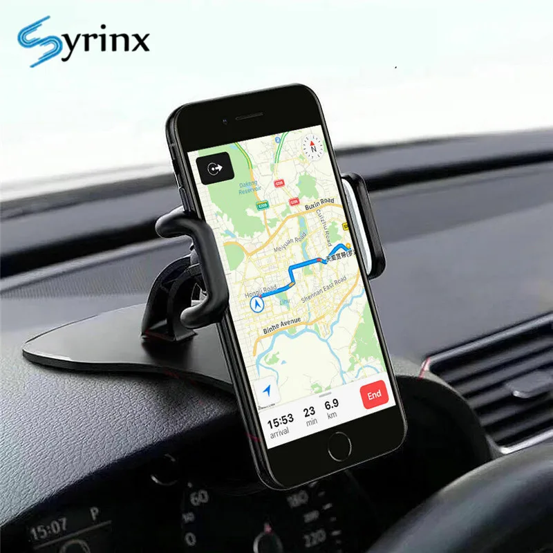 

Syrinx For iphone Holder Car 2019 New HUD Design Clip Car Smartphone Holder Stand 360 Rotation Universal Dashboard Phone Holder