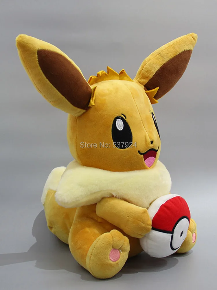 Новая плюшевая кукла Eevee с шариком 1" 28 см