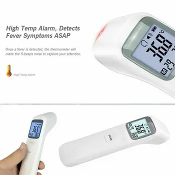 

CA Batteryless Infrared Electronic Thermometer LCD Non-Contact Digital Infrared Measurement Baby/Adult family medical fever 2020