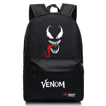 

Marvel Luminous venom school bag backpack Spiderman student bag Korean version Anime Movie surroundings backpack Boys Girls