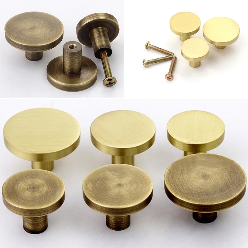 Retro Brass Door Knob Cabinet Dresser Drawer Cupboard/Wardrobe Pull Handles UK